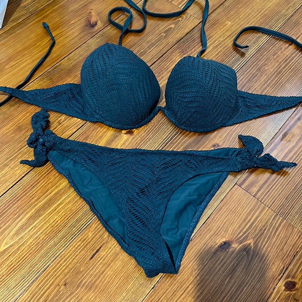 Deep green bathing suit